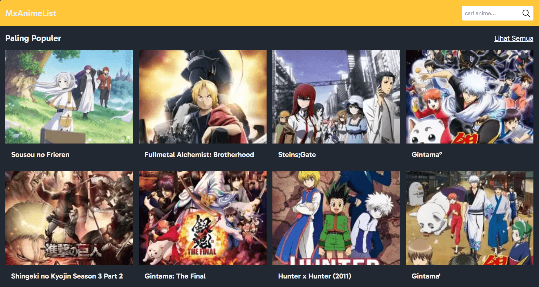 MxAnimelist